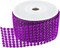 1.5" x 10 Yards Purple Diamond Mesh Ribbon 5 Rolls of Rhinestone Bling Ribbon